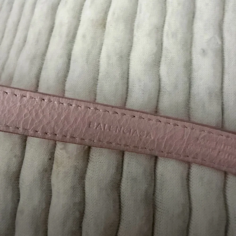 AUTHENTIC Balenciaga Light Pink Bracelet with Silver Buckle - Picture 7 of 9